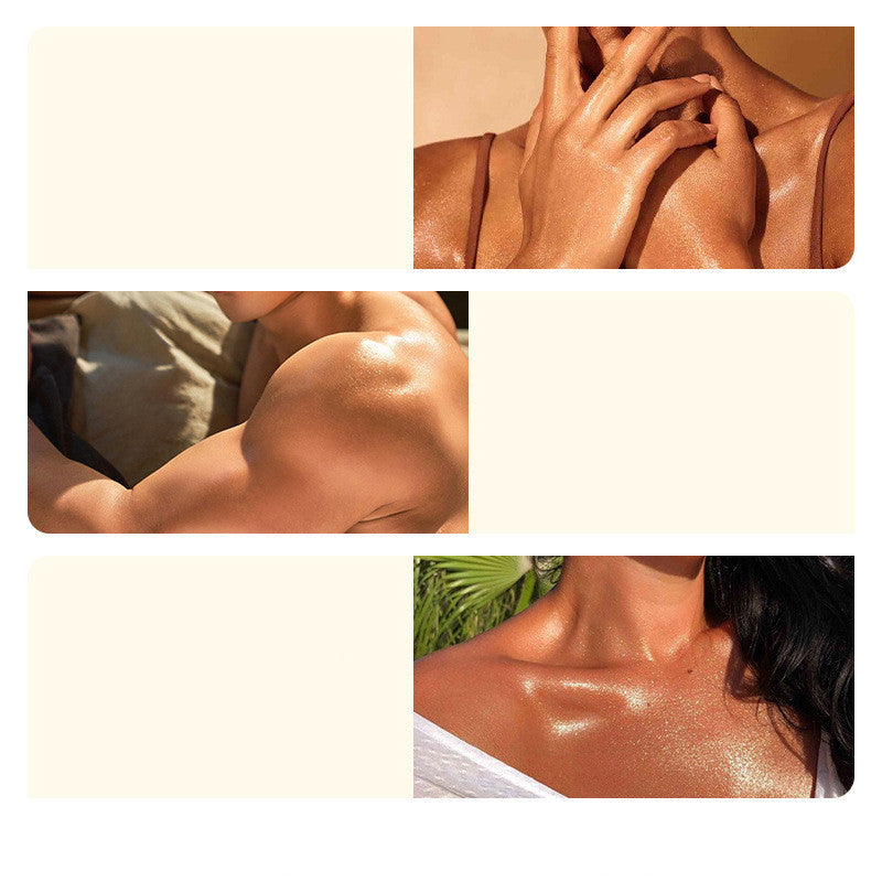 Sun Tanning Bronze Wheat Color Moisturizing Skin Sunbathing Sun Tanning Sun-helping