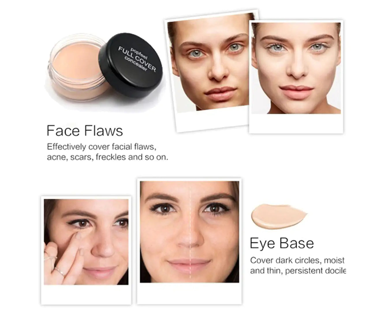 Dark Circle Acne Mark Blemish Cover Concealer Cream Brightening Whitening Makeup-Concealer_02