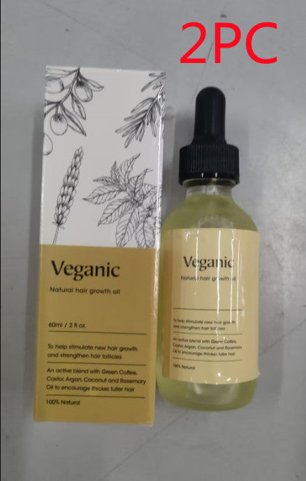 Veganic Natural Hair Growth Oil stimulates new growth, reduce hair fall, shine and volume and improve scalp health