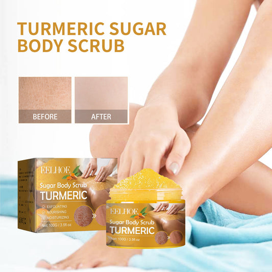 Turmeric Body Scrub Cream Smallpox Diluting Moisturizing Refreshing Smooth Skin Rejuvenation Cleansing Body Cutin