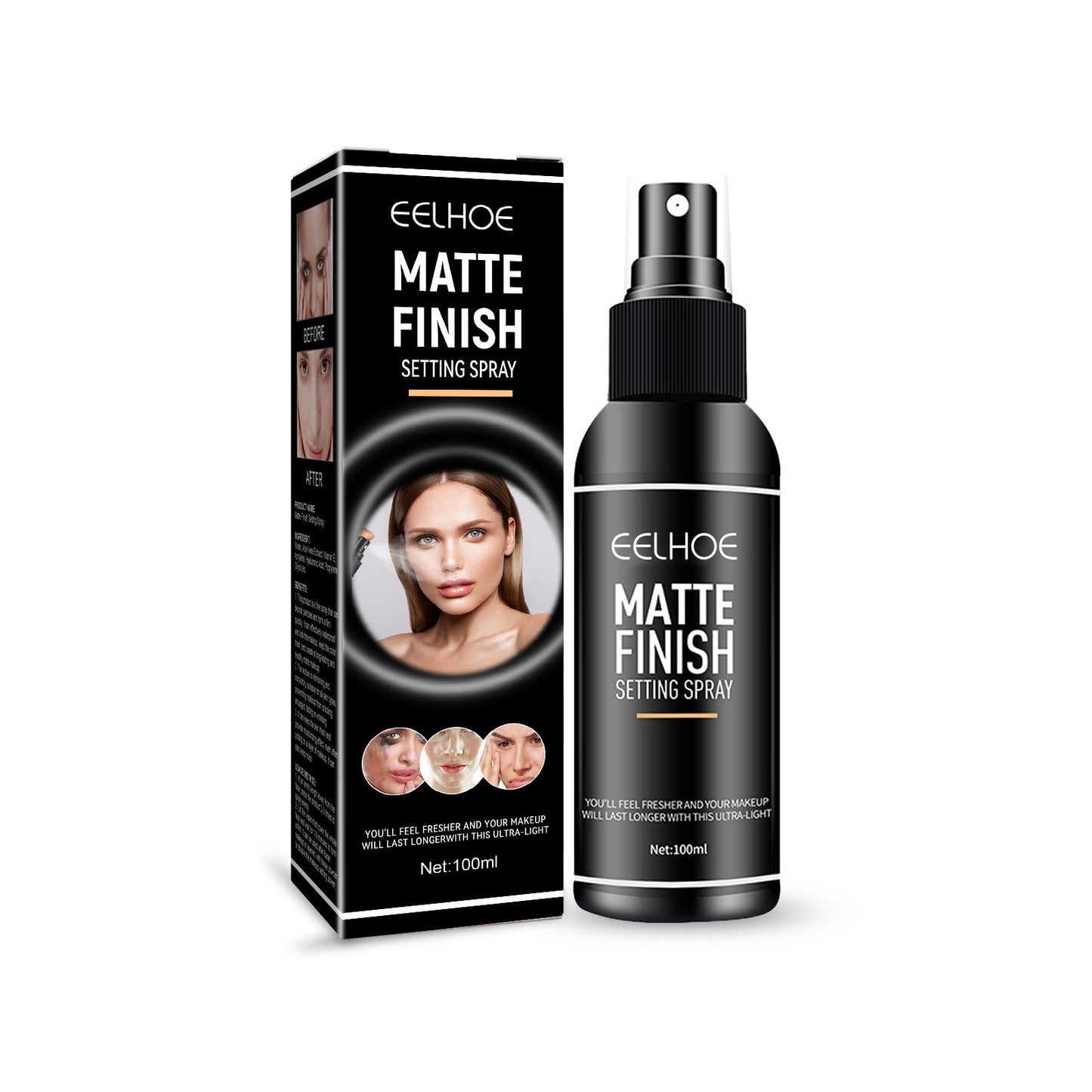 Matte Makeup Mist Spray Facial Refreshing Oil Control Long Lasting Smear-proof Makeup