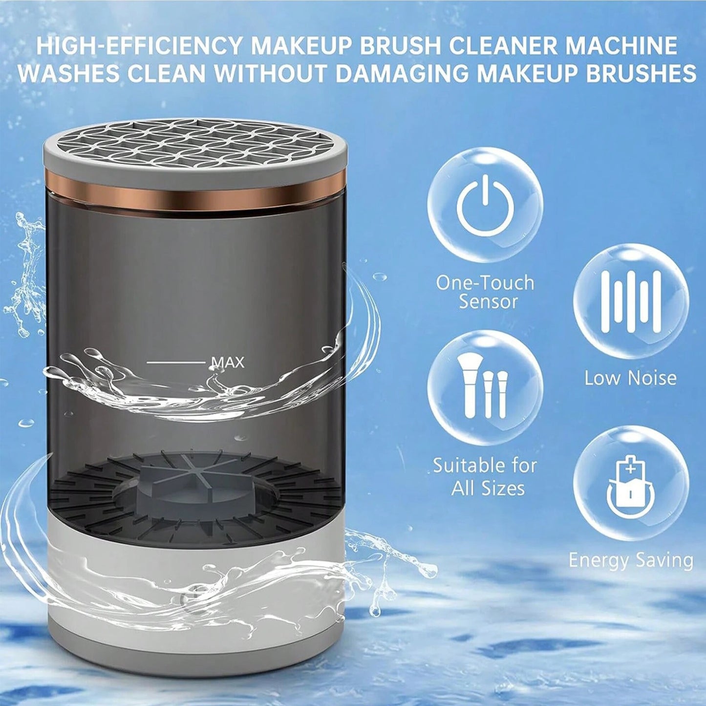 Automatic Electric Makeup Brush Cleaner with USB Makeup Brush Cleaning Tools Automatically Cleaning Makeup Brushes