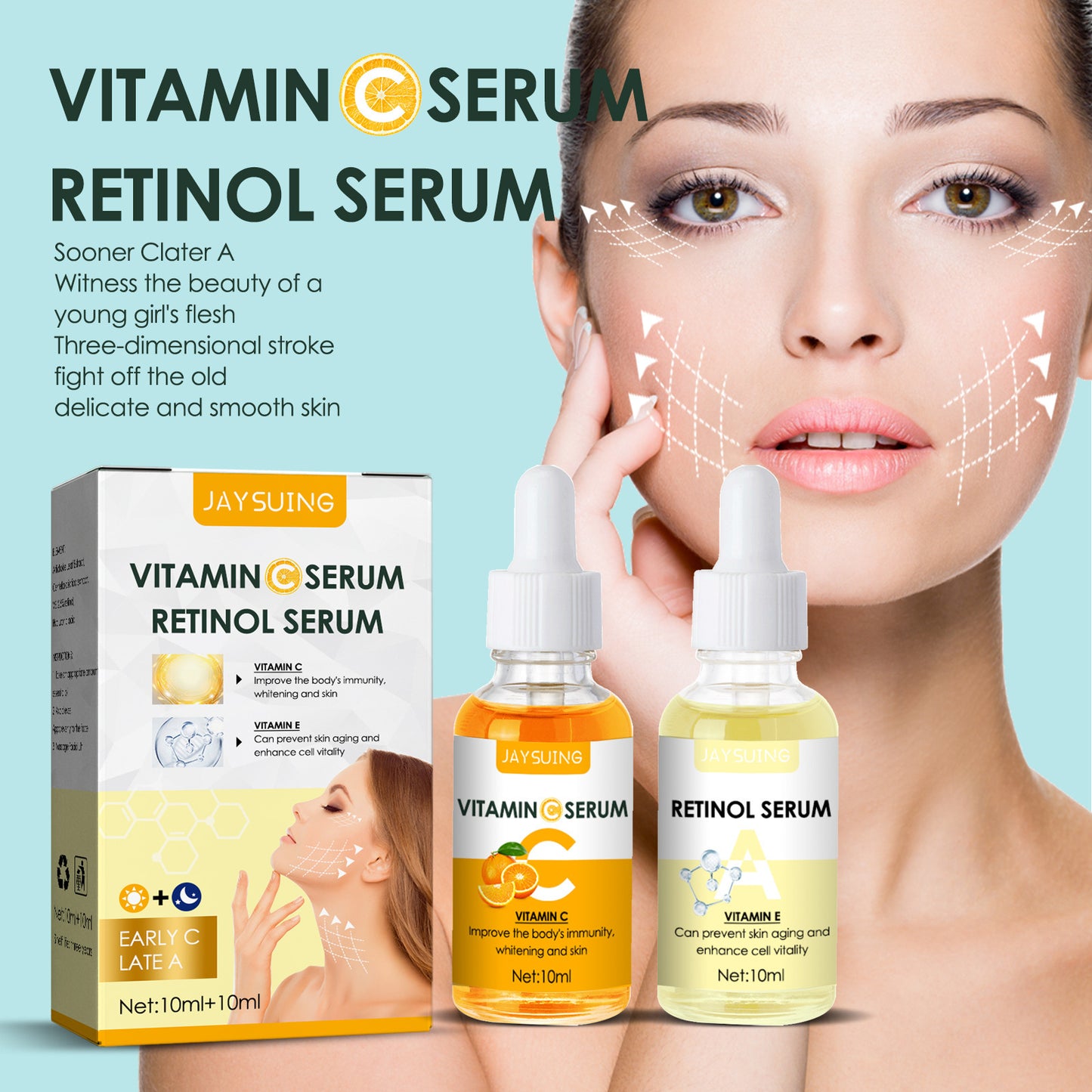 Combination Brightening And Fading Wrinkles Anti-Early Aging Firming Skin Dark Yellow Moisturizing