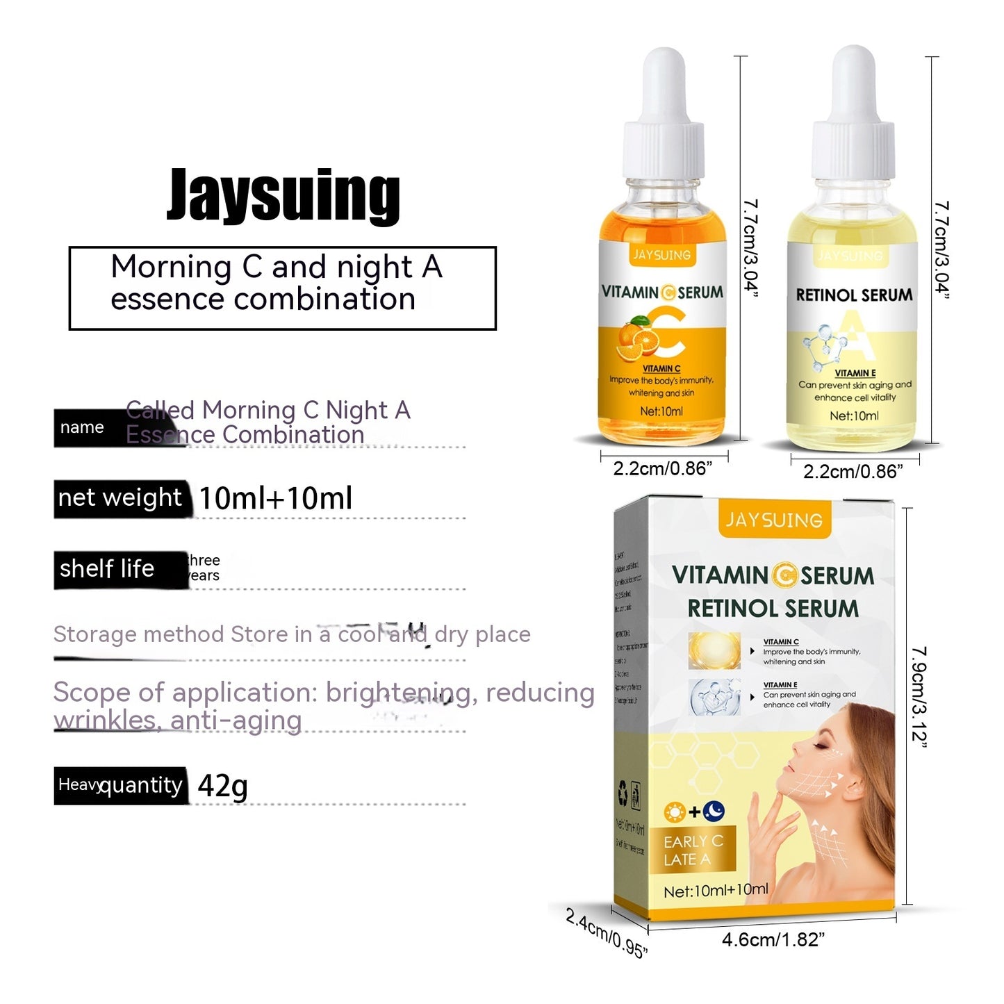 Combination Brightening And Fading Wrinkles Anti-Early Aging Firming Skin Dark Yellow Moisturizing