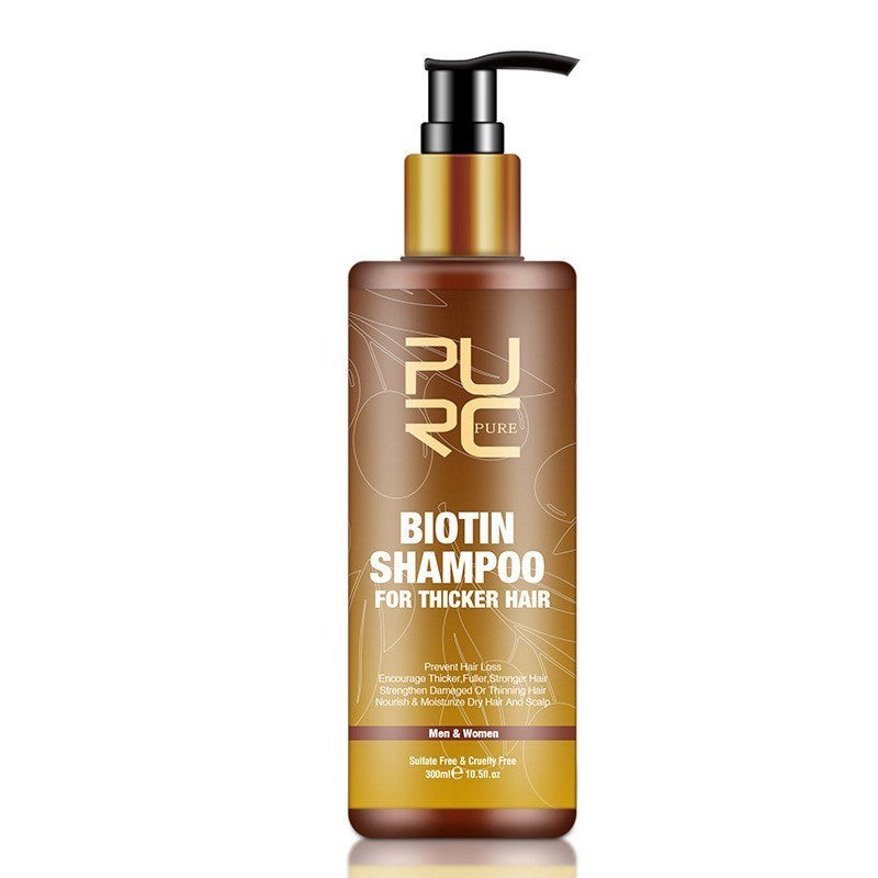 PURC Hair Care Ginger Biotin Three-piece Shampoo Conditioner- prevent hair loss, nourish and strength damaged hair