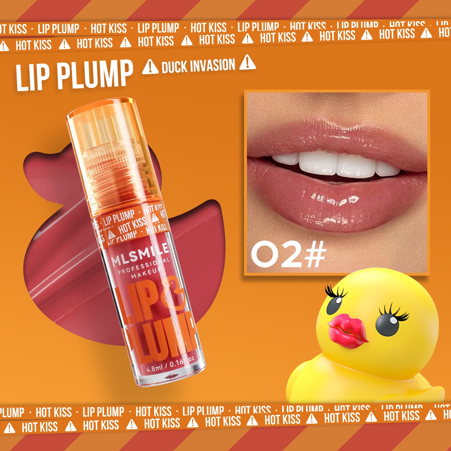 Duck Lip Gloss Mirror Lip Lacquer Pearlescent Liquid Lipstick Plump